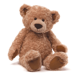 Soft plush teddy bear with a cuddly texture and a friendly, smiling face, perfect for hugs and companionship.