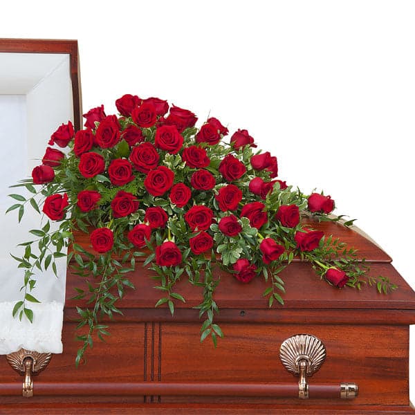 SIMPLY ROSES CASKET SPRAY